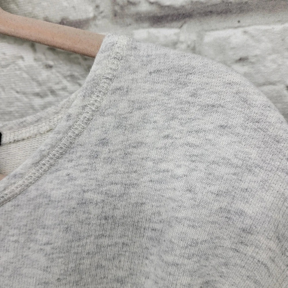 J Crew Sweatshirt Tunic Gray Back Zip Small - Picture 5 of 12